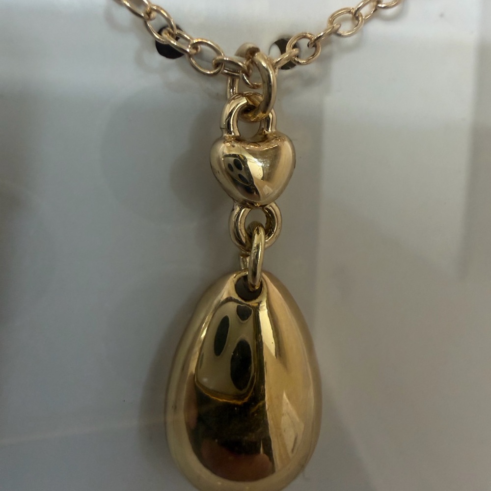 Nine West Gold Heart Pendant Necklace